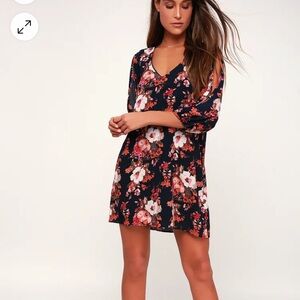 Floral V-Neck Dress